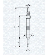 MAGNETI MARELLI - 062900067304 - Свеча накаливания LR DISCOVERY II 2.5 -04